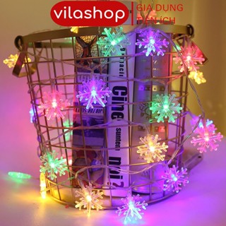 Đèn Nháy Hình Bông Tuyết Trang Trí, Dây Đèn Led Decor Trang Trí Cây Mai. Đào, Quất Đón Xuân 2025