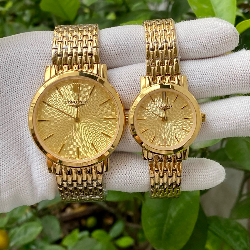 Đồng Hồ Cặp đôi L.G Nam Nữ thời trang . Bản 2 kim mỏng . Kính sapphire chống trầy . Chốg nước 3ATM