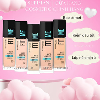 Kem Nền Fit Me Maybelline Mịn Nhẹ Kiềm Dầu Chống Nắng SPF 22 30ml [ Có tem phụ đề ]