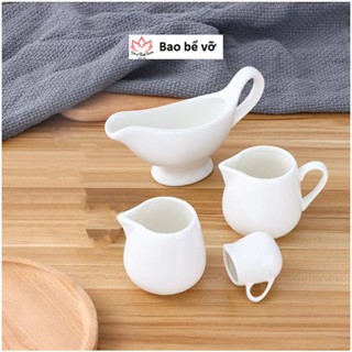 Bình rót sữa, mật ong, siro, cốc đựng nước sốt, bình đựng nước sốt, hũ đựng sữa đường, bình sứ nước sốt