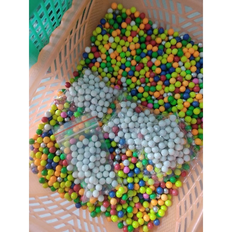 1000 viên bi nhựa nhiều mầu siêu đẹp (6mm) trang trí vui chơi cực thích