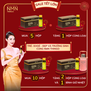 [HOẢ TỐC TẶNG QUÀ SALE] COMBO 10 HỘP Nước Uống Trường Sinh NMN Thingo - NMN 300mg Chính hãng
