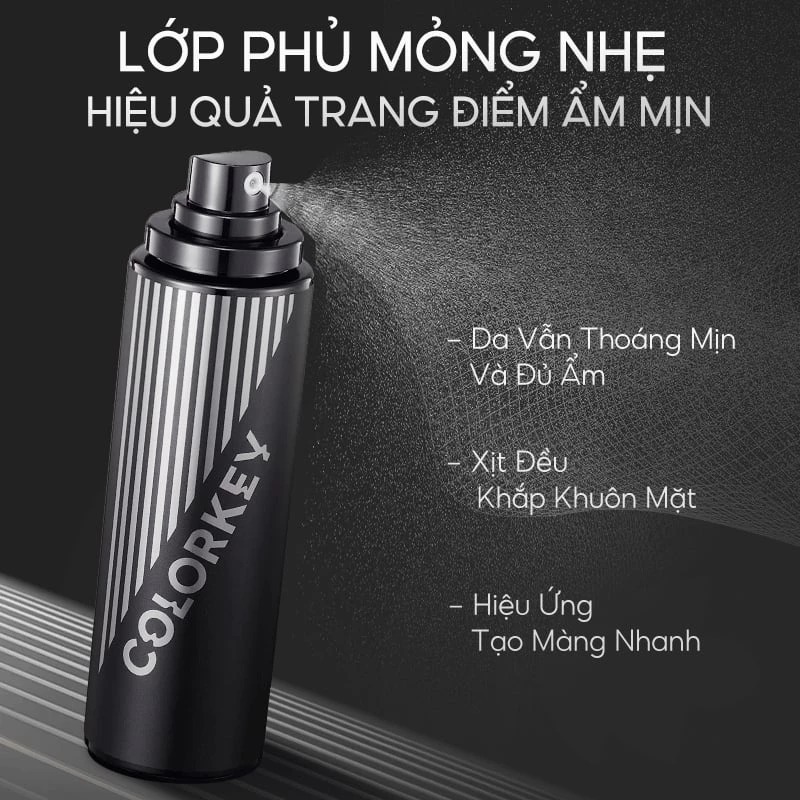 Xịt Khóa Makeup Lâu Trôi Colorkey Airy Soft Matte Makeup Setting Spray 100ml