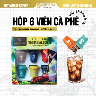 Cà Phê Sấy THĂNG HOA Shin Cao Cấp Từ Hạt Robusta và Arabica - Hộp 6 viên Mix