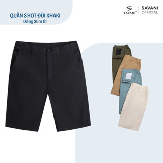 Quần đùi short khaki đũi cao cấp SAVANI , cạp phối chun hông tạo cảm giác thoải mái vận động,mềm mịn thoáng khí-MSO006S4