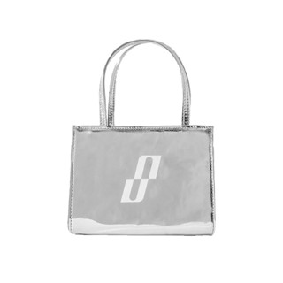  Túi đeo chéo Mini Spoiled quai cầm Da cao cấp chính hãng - Bạc ánh kim 