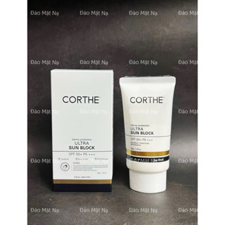   Hàng mới về  Kem chống nắng siêu hiệu quả SPF50+ PA+++ CORTHE ULTRA SUN BLOCK 50g 