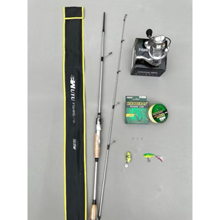  Combo Cần Câu WuTu Fishing - V1- OC bản mới độ cứng M+ Máy ZYC 2000 Kim Loại Kèm Phụ Kiện đi câu 