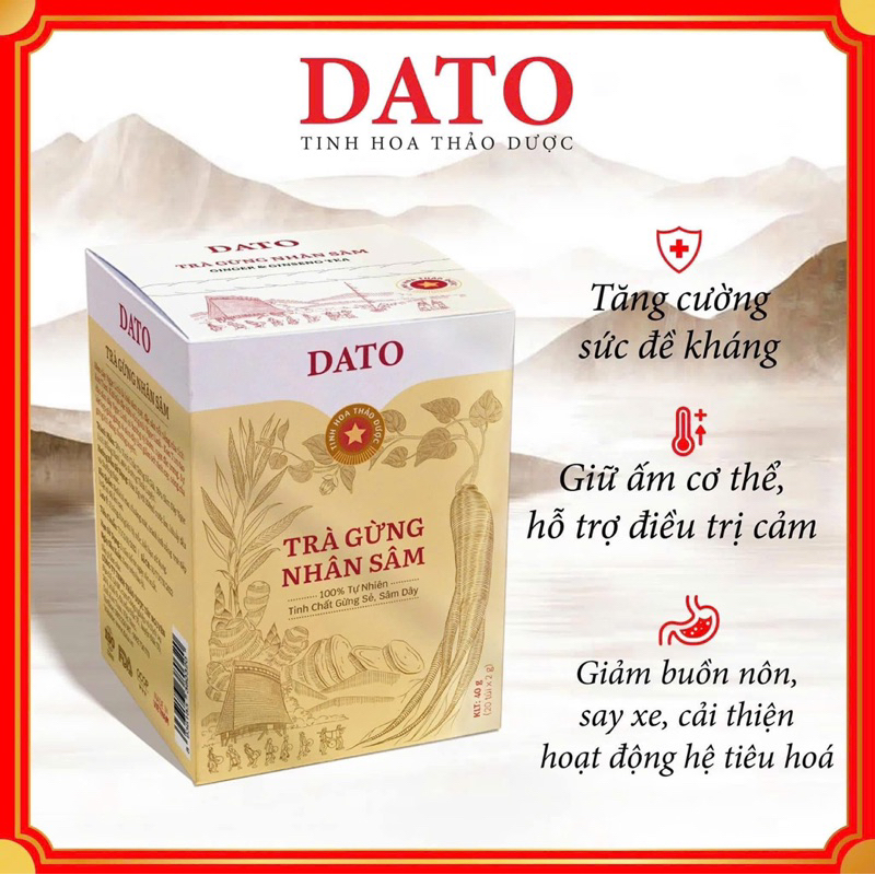 Trà Gừng Nhân Sâm DATO