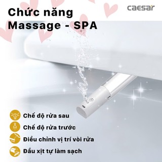 Nắp Bàn Cầu Điện Tử EASELET TAF400H - CAESAR (Hàng Chính Hãng)