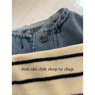 Set yếm+ áo kẻ cho bé🧸 Tiệm Nhà Min oder QCCC size 66-100