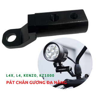 pas bắt l4 chân gương, Gắn đèn l4x, l4 l6x màu đen
