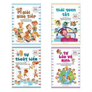 Sách - Combo 4 quyển Kỹ Năng Sống Dành Cho Trẻ -- dành cho trẻ trên 6 tuổi