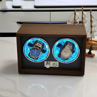 ( free ship ) hộp đồng hồ xoay 2 không nắp hộp gỗ xoay đồng hồ tích cót cho đồng hồ cơ tự động cao cấp hiện nay