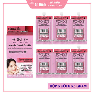[Hộp 6 Gói] Kem Dưỡng Trắng Da Chống Nắng Ponds Bright Beauty Spf 15 Pa++ Nội Địa Thái Lan 7g