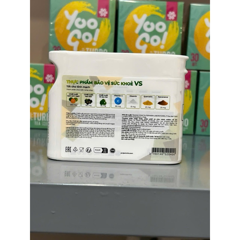 PROJECT V - DIRECT HIT VS - TĨNH MẠCH KHỎE MẠNH Hộp 60 Viên - Xuất xứ Pháp