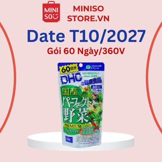 Viên uống DHC Rau Củ Quả Nhật Bản 240 viên 60 ngày [T10-2027] giúp thanh lọc, tiêu hóa tốt, giảm mụn, trắng da