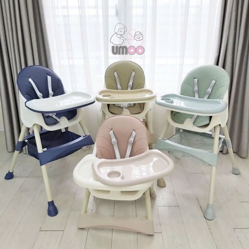 Ghế ăn dặm đa năng cao cấp Umoo - Ghế ăn dặm gấp gọn cho bé