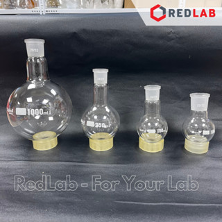 Bình cầu đáy tròn 1 cổ nhám BIOHALL 25 50 100 250 500 1000 ml - 14/23 19/26 24/29 29/32 34/35, mark trắng, có VAT