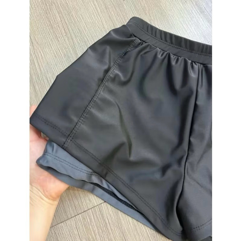 Set Đồ Bơi Nữ 2 Mảnh BKN083 Tay Dài Khóa Kéo Quần Đùi 2 Lớp Kín Đáo Chống Nắng Phong Cách Thể Thao | BigBuy360 - bigbuy360.vn