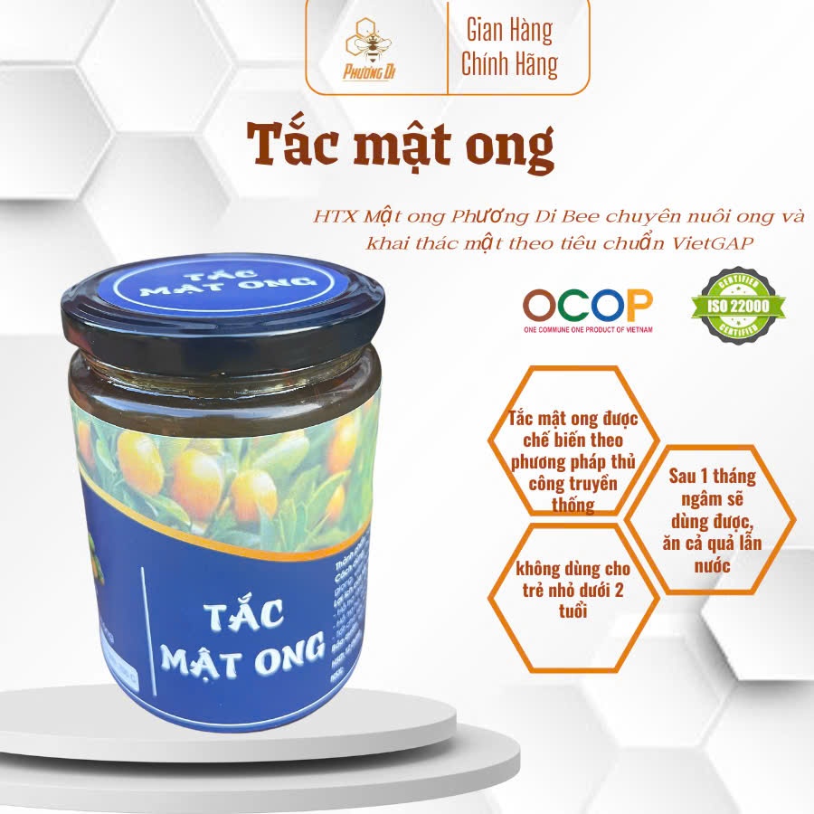 Mật ong tắc hủ 700g không đường