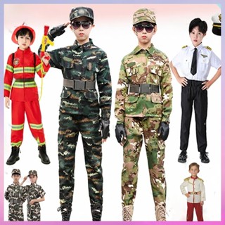 bộ quần áo cảnh sát cho bé bộ quần áo bộ đội cho bé bộ đồ nghề nghiệp cho bé quân phục trẻ em (unisex cosplay)