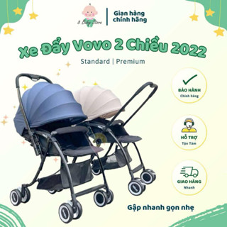 [Tặng chiếu điều hoà] Xe Đẩy Vovo 2 Chiều Standard/Premium Gấp Gọn Nhập khẩu Chính Hãng