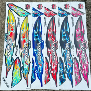 Tem Rời Wave i Mẫu Tia Sét Đủ Màu Sắc Dán Wave 50/100/110 Chuẩn Phom Cực Hót.