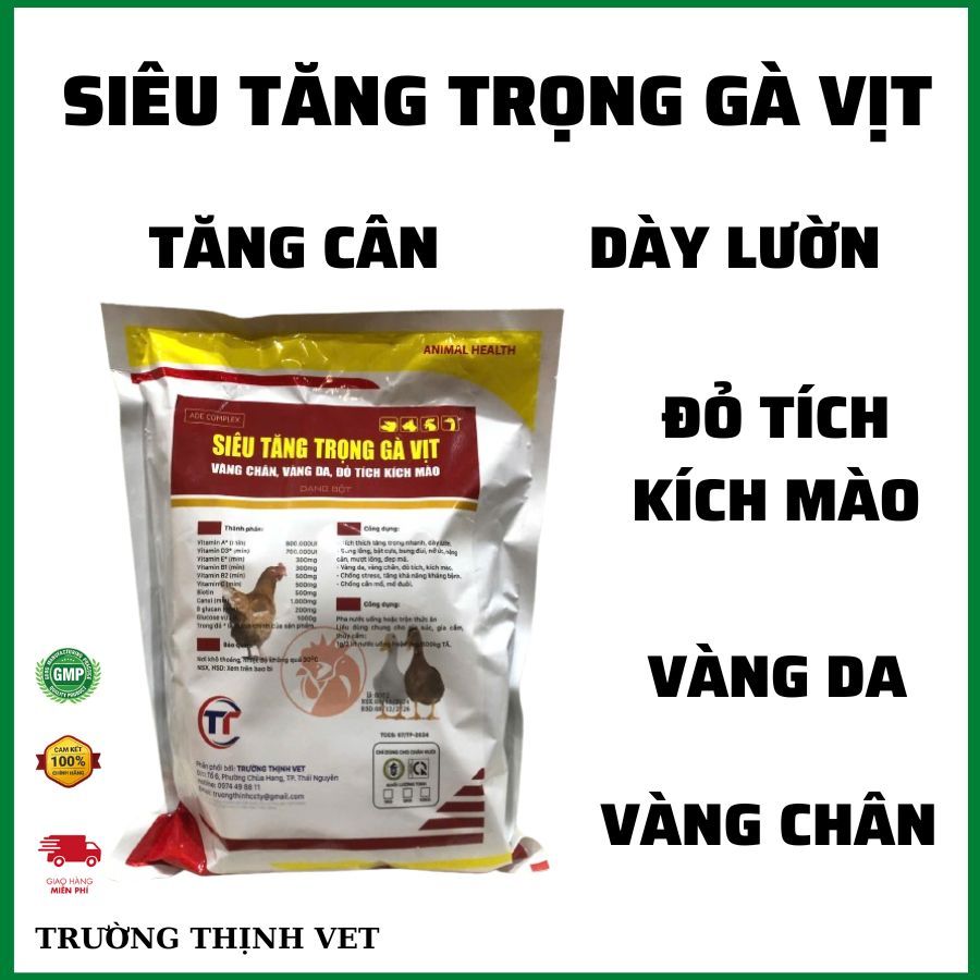Tăng trọng, vỗ béo gà vịt gói 1kg