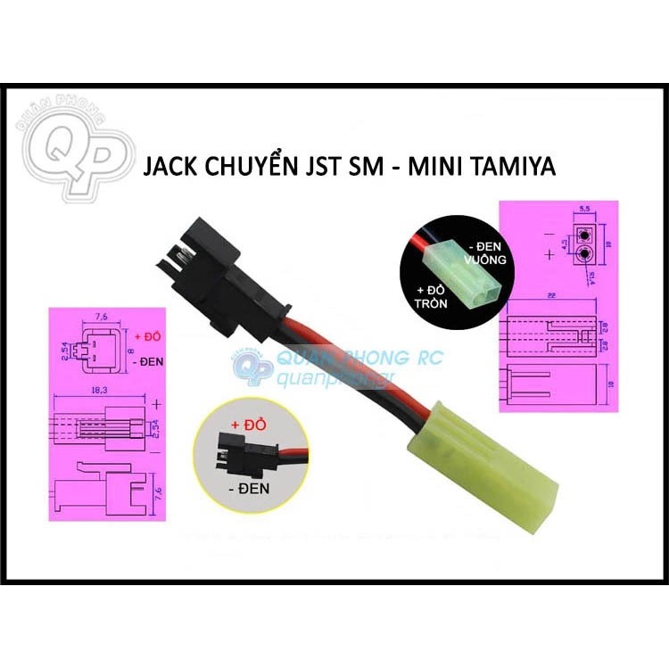 Jack chuyển Mini Tamiya - JST SM