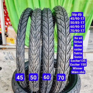 Săm Lốp nhỏ 45 50 60 70 GAI XƯƠNG CÁ mâm 17 ERC .  lốp nhỏ cho xe sirius  wave dream raider lốp 50 60 kè ruột  lốp 45 50