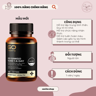 Viên bổ não Go Healthy Ginkgo 9000 1 - A - Day