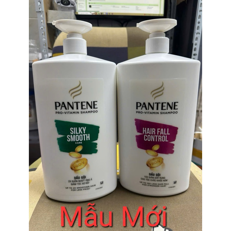 Pentene Dầu Gội 1.8L Hồng Ngăn Gãy Rụng Tóc, Xanh Suôn Mượt Óng Ả