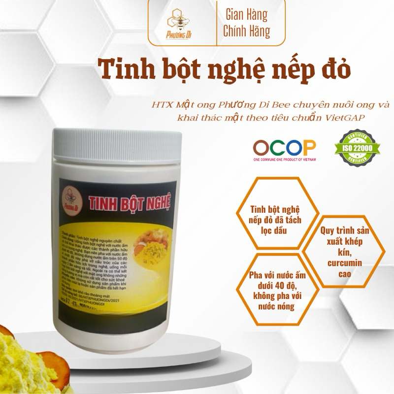Tinh Bột Nghệ Đỏ Phương Di [500gram]