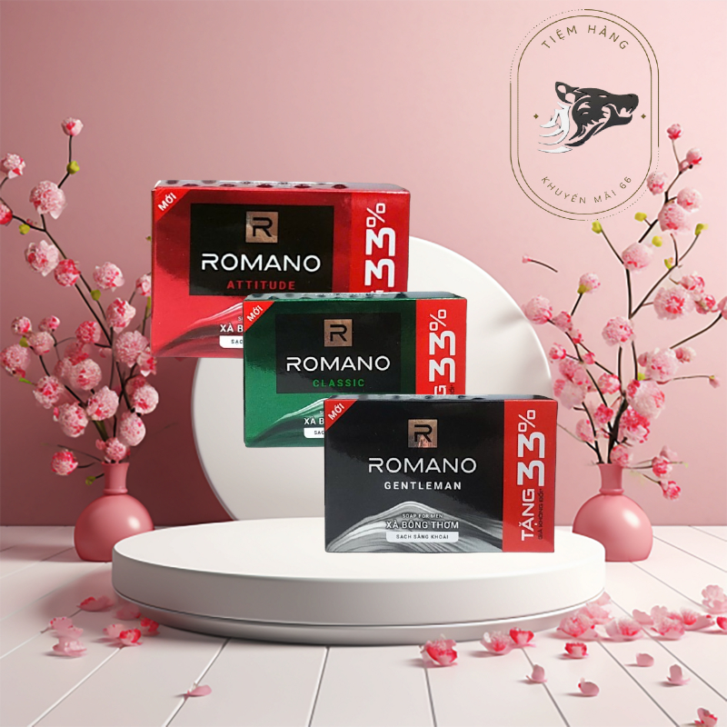 (Tặng 33%) Xà Bông Cục Romano 120g.