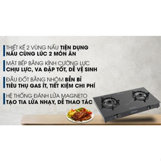 Bếp ga đôi Kangaroo KG8G1A hàng trưng bầy như mới chính hãng 100%