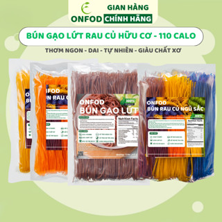 Bún khô gạo lứt, bún rau củ ngũ sắc hữu cơ ONFOD ăn kiêng giảm cân healthy food eat clean cho bé ăn dặm