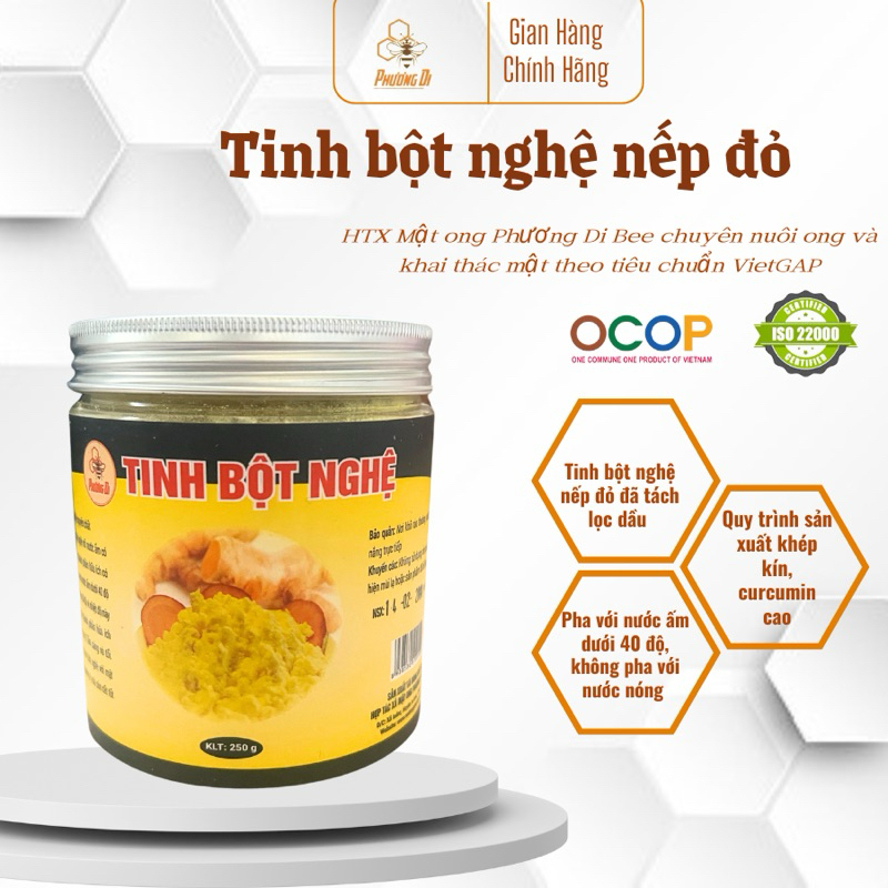 Tinh Bột Nghệ Cao Cấp Phương Di  250G Hàng Chính Hãng