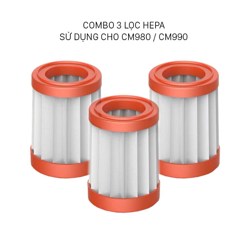 Sẵn kho HN - Bộ lọc, Lõi lọc HEPA thay thế cho máy hút bụi Deerma CM980 chính hãng