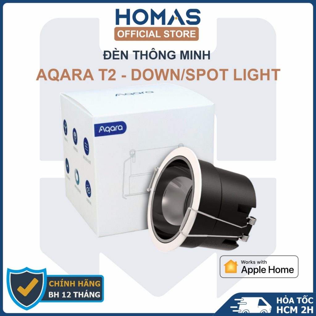 Đèn Aqara T2 Downlight / Spotlight - Zigbee - Ánh sáng 2700K-6000K - Apple HomeKit - Quốc Tế