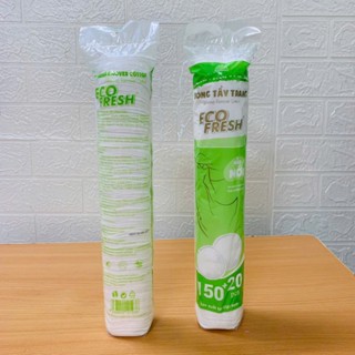 Bông Tẩy Trang Eco Fresh  150+20 miếng hàng chất lượng nhà máy đạt  chuẩn ISO
