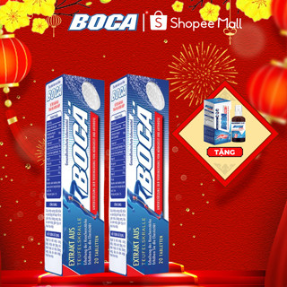 Combo 2 hộp viên sủi BOCA giảm đau xương khớp, kích thích sản sinh glucosamin hộp 20 viên tặng 1 xịt