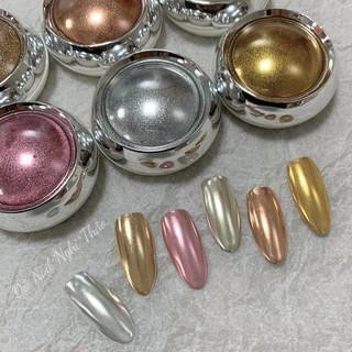 Bột tráng gương trang trí móng set 6 màu Nghi Thảo Nails