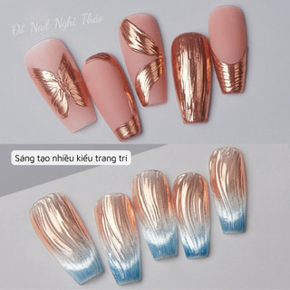Bột tráng gương trang trí móng set 6 màu Nghi Thảo Nails