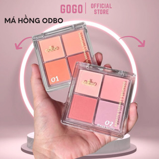[ODBO] Phấn Má Hồng 4 Ô Odbo Signature 4 shades bluscher OD1309 Thái Lan màu tươi bắt mắt