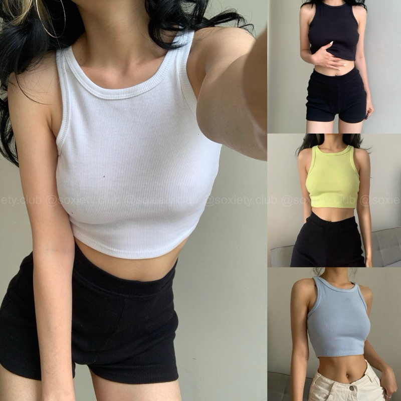 [HÌNH THẬT] Áo ba lỗ hot hit basic phù hợp mùa hè 🖤A02