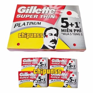 ( Hộp 100/120 Lưỡi ) Lưỡi Dao Lam Gillette Superthin - Hàng Xịn