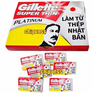 ( Hộp 100/120 Lưỡi ) Lưỡi Dao Lam Gillette Superthin - Hàng Xịn