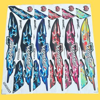  Tem Xe Wave Tem Dán Xe Wave Mẫu Tem Wave I Sấm Sét Dán Cho Xe Wave 50 100 110 