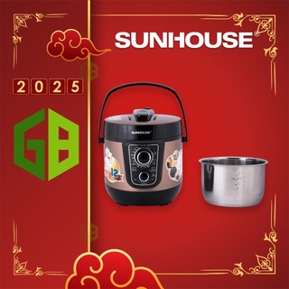 Nồi áp suất điện đa năng 2 lòng nồi 5l sunhouse shd1659 - thêm lòng nồi inox